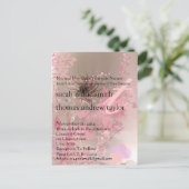 Funky Modern Monogram Uitnodiging voor een bruilof (Staand voorkant)