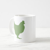 Funky moderne kip koffiemok (Voorkant links)