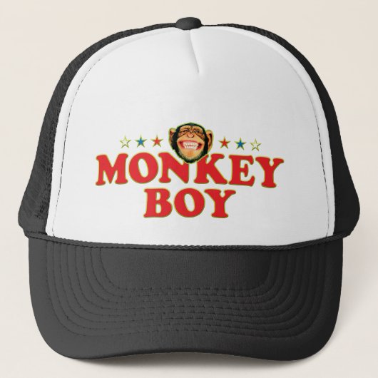 Funky Monkey Boy Trucker Pet (Voorkant)