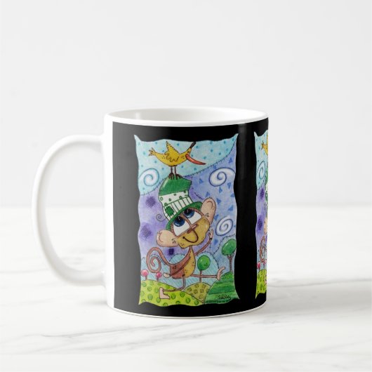 Funky Monkey en Banana Bird Koffiemok (Links)