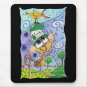 Funky Monkey en Banana Bird Muismat (Voorkant)