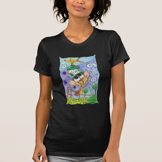 Funky Monkey en Banana Bird T-shirt (Voorkant)