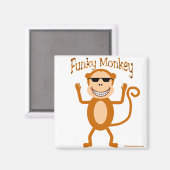 Funky Monkey magneet (Voorkant / Achterkant)