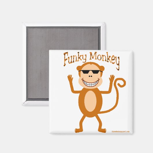 Funky Monkey magneet (Voorkant / Achterkant)