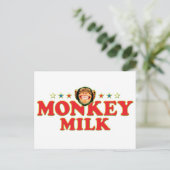 Funky Monkey Milk Briefkaart (Staand voorkant)