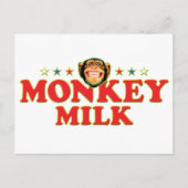 Funky Monkey Milk Briefkaart (Voorkant)