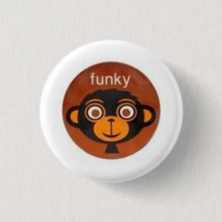 Funky Monkey Ronde Button 3,2 Cm