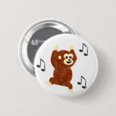 Funky Monkey Ronde Button 5,7 Cm (Voorkant /achterkant)