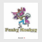 Funky Monkey  Sticker (Vel)
