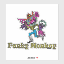 Funky Monkey Sticker