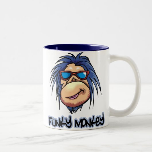 Funky Monkey Tweekleurige Koffiemok (Rechts)
