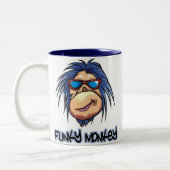 Funky Monkey Tweekleurige Koffiemok (Links)