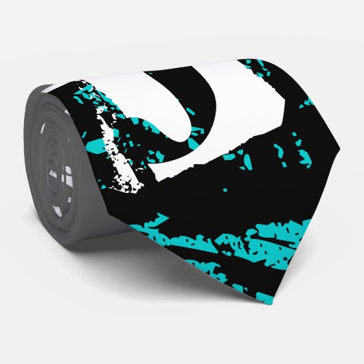 Funky Monogram-Grunge Cool Stropdassen (Opgerold)