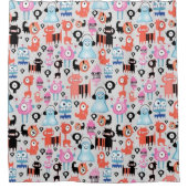 Funky Monsters Douchegordijn (Voorkant)