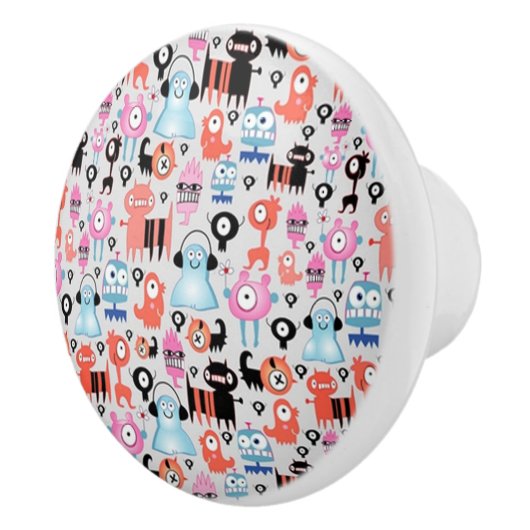 Funky Monsters Keramische Knop (Rechts)