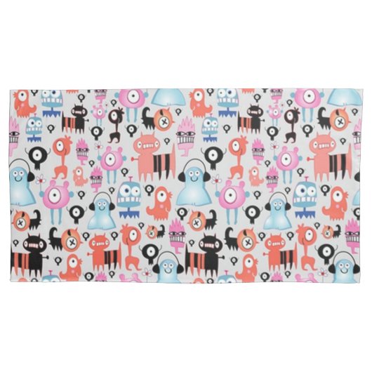 Funky Monsters Kussensloop (Voorkant)