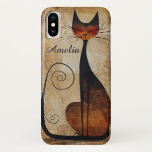 Funky mooie kat  iPhone X Hoesje
