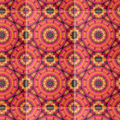 Funky Mosaic Geometric Oranje en Roze Backsplash Tegeltje