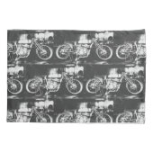 Funky Motorbikes Motorcycle Biker Kussensloop (Achterkant)