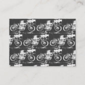 Funky Motorbikes Motorcycle Biker Sketch Informatiekaartje (Achterkant)