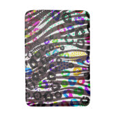 Funky Multi-Animal Print Pattern Heldere kleuren Badmat (Voorkant Verticaal)