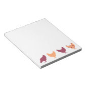 Funky Multi-Color Chicken Pattern Notitieblok (Schuin)