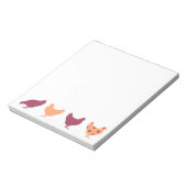 Funky Multi-Color Chicken Pattern Notitieblok (Linkerzijde)
