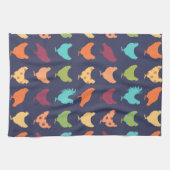 Funky Multi-Color Chicken Pattern Theedoek (Horizontaal)