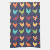 Funky Multi-Color Chicken Pattern Theedoek (Verticaal)