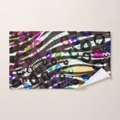 Funky Multi Dierenprintpatroon Felle Kleuren Bad Handdoek (Handdoek)