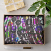 Funky Multi Dierprint Patroon Felle Kleuren Tissuepapier (Geschenk)
