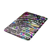 Funky multi dierprintpatroon heldere kleuren badmat (Gekanteld)