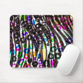 Funky multi dierprintpatroon heldere kleuren muismat (Met muis)
