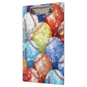 Funky multi gekleurde honkballen klembord (Links)