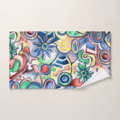 Funky Multicolor Abstract Bad Handdoek (Handdoek)