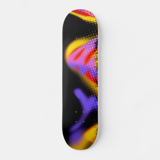 Funky Multicolored Pattern Skateboard (Voorkant)