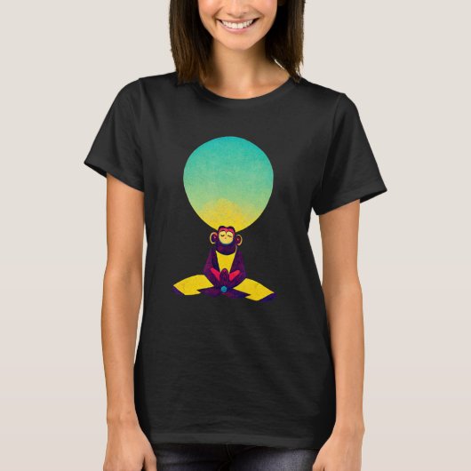 Funky Munky Dzogchen Clear Light Monkey T-shirt (Voorkant)