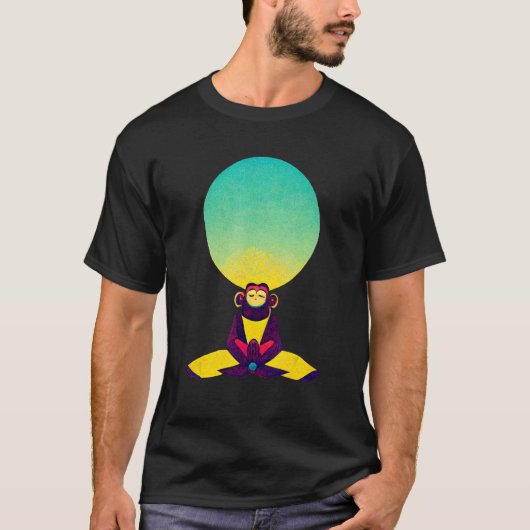 Funky Munky Dzogchen Clear Light Monkey T-shirt (Voorkant)