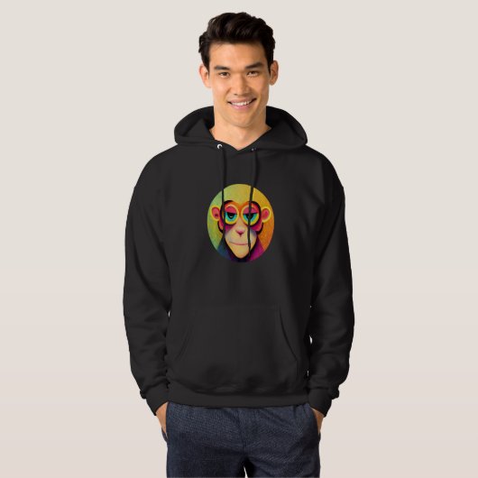 Funky Munky Space Pilot Monkey Premium Hoodie (Voorkant volledig)