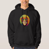 Funky Munky Space Pilot Monkey Premium Hoodie (Voorkant)