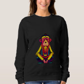 Funky Munky Tibetan Lama Monkey Design Trui (Voorkant)