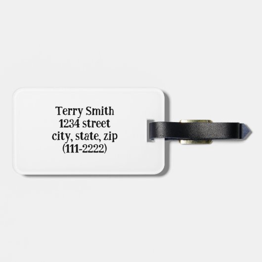 Funky Mushroom Bagagelabel (Achterkant horizontaal)