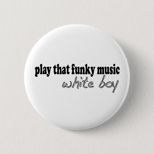 Funky Music White Boy Ronde Button 5,7 Cm (Voorkant)