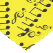Funky Musical Muzieknoten Treble Clef Tafelkleed (Gekanteld)