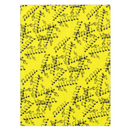 Funky Musical Muzieknoten Treble Clef Tafelkleed