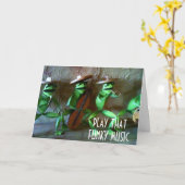 FUNKY MUZIEK VOOR UW 40e VERJAARDAG Kaart (Gele Bloem)