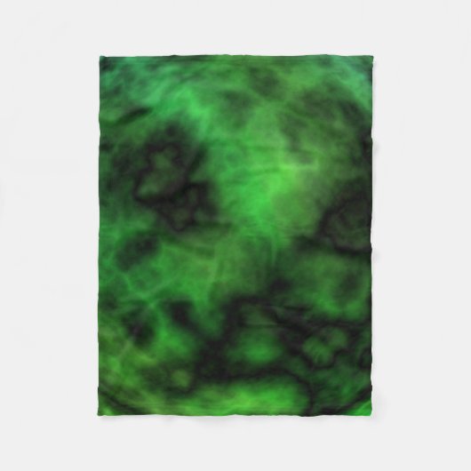 Funky Neon Green Emerald Halloween Abstract Fleece Deken (Voorkant)