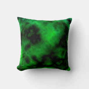 Funky Neon Green Emerald Halloween Abstract Kussen