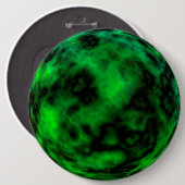 Funky Neon Green Emerald Halloween Abstract Ronde Button 6,0 Cm (Voorkant /achterkant)
