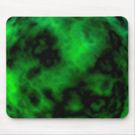 Funky Neon Groen Smaragd Halloween Abstract Muismat